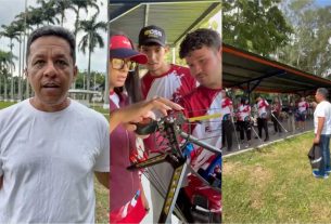 entrenador olímpico Junior Bolaños